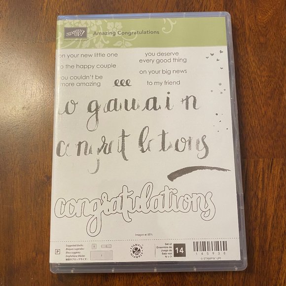 Stampin Up Amazing Congratulations Stamp Set - Picture 1 of 2